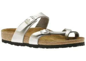 Mayari Birko-Flor Silver Sandal