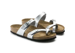 Mayari Birko-Flor Silver Sandal