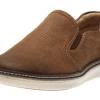 McGuffey Perforated Tan Brown Leather Slip-On Sneaker