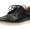 McGuffey Plain Toe Black Leather Derby Sneaker