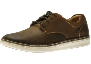 McGuffey Plain Toe Brown Leather Derby Sneaker