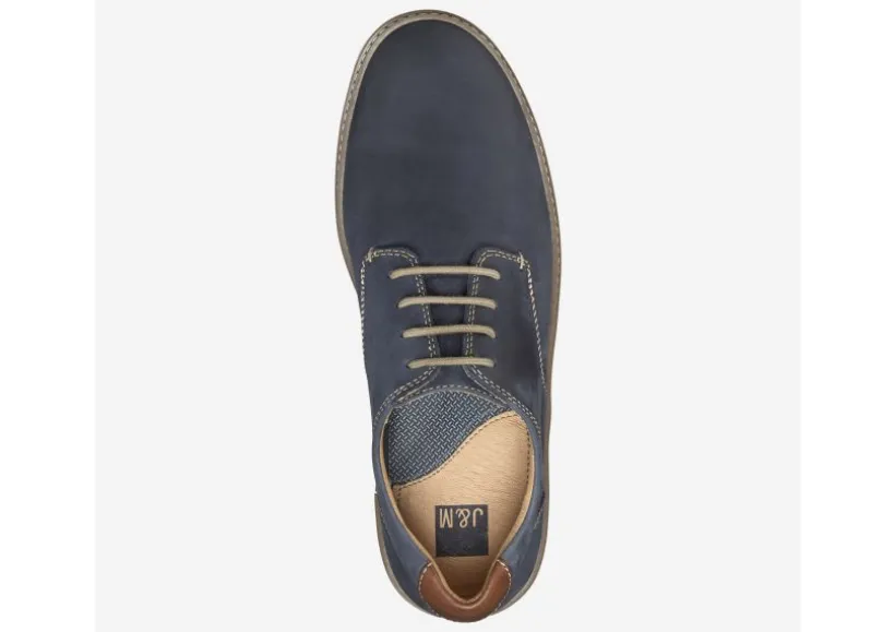 mcguffey_plain_toe_navy_l_1.webp McGuffey Plain Toe Navy Leather Derby Sneaker