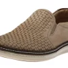 McGuffey Woven Beige Nubuck Slip-On Sneaker