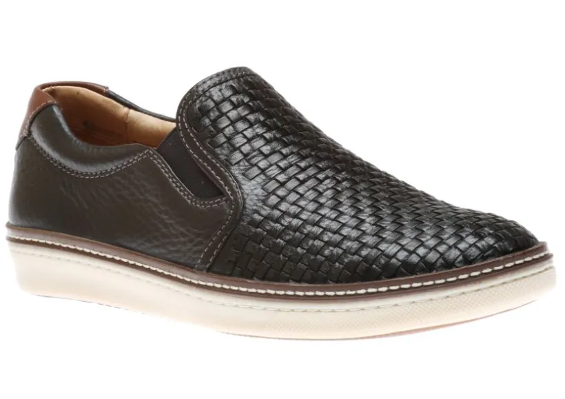 mcguffey_woven_black_leat_0.webp McGuffey Woven Black Leather Slip-On Sneaker