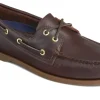 Men's Authentic Original Amaretto Brown Two-Eye Boat Shoe