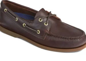 Men's Authentic Original Amaretto Brown Two-Eye Boat Shoe