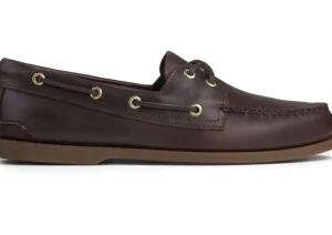 Men's Authentic Original Amaretto Brown Two-Eye Boat Shoe