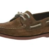 Men's Authentic Original Sahara Brown Leather Two Eye Boat Shoe