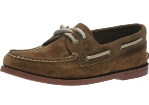 Men's Authentic Original Sahara Brown Leather Two Eye Boat Shoe
