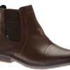 Mens Side Zip Brown