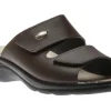 Mens Slide Brown Gel