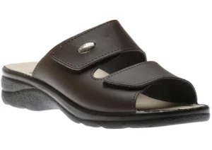 Mens Slide Brown Gel