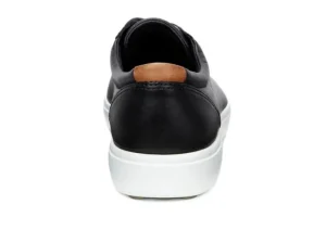 Men's Soft 7 Black Leather Lace-Up Sneaker