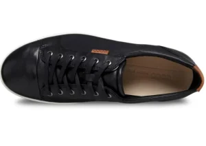 Men's Soft 7 Black Leather Lace-Up Sneaker