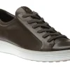 Men's Soft 7 Titanium Grey Leather Lace-Up Sneaker