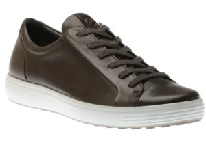 Men's Soft 7 Titanium Grey Leather Lace-Up Sneaker
