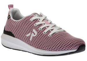 Mesh39 Pink Lace-Up Walking Shoe