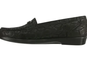 Metro Black Nero Snake Slip On Loafer
