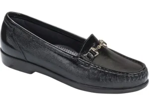 Metro Black Patent Slip On Loafer
