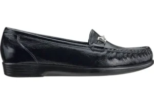 Metro Black Patent Slip On Loafer