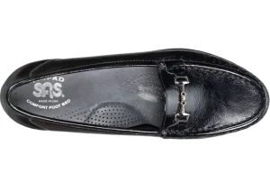 Metro Black Patent Slip On Loafer