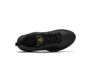 MID626K2 Slip-Resistant Black Leather Sneaker