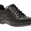 Midland Service Black Leather Waterproof Lace-Up Shoe