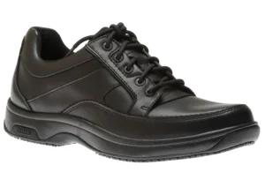 Midland Service Black Leather Waterproof Lace-Up Shoe