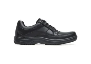 Midland Service Black Leather Waterproof Lace-Up Shoe