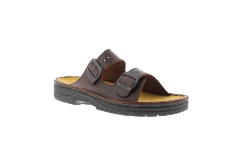 mikael_buffalo_brown_leat_1.webp Mikael Buffalo Brown Leather Slide Sandal