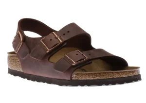 Milano Habana Brown Oiled Leather Sandal