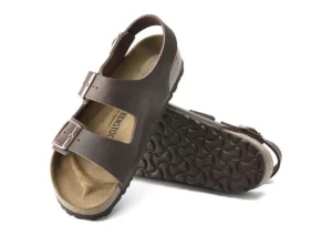 Milano Habana Brown Oiled Leather Sandal