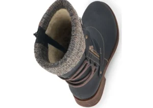 Mombasa Black Knit Mid-Height Boot