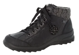 Mombasa Black Leather Ankle Boot