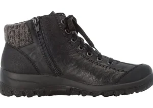 Mombasa Black Leather Ankle Boot