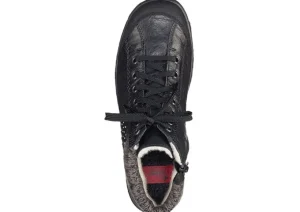 Mombasa Black Leather Ankle Boot