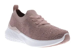Monticello Powder Pink Rhinestone Slip-On Sneaker