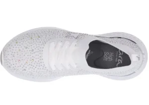Monticello White Rainbow Rhinestone Slip-On Sneaker