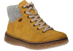 Morelia Yellow Fleece Lined Lace-Up Ankle Sneaker