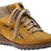 Morelia Yellow Fleece Lined Lace-Up Ankle Sneaker