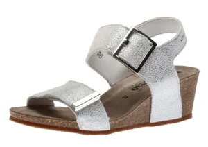 Morgana Silver Wedge Sandal