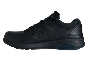 MW813BK Black Leather Walking Shoe
