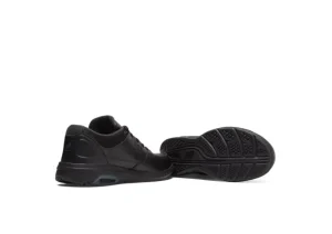 MW813BK Black Leather Walking Shoe