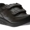 MW928HB3 Black Leather Velcro Walking Shoe