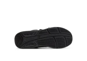MW928HB3 Black Leather Velcro Walking Shoe