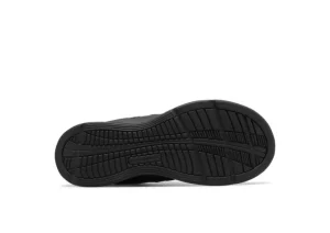 MW577VK Black Leather Velcro Walking Shoe