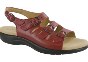 Mystic Ruby Leather Slingback Sandal