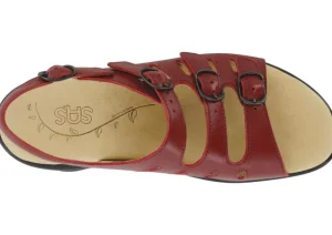 Mystic Ruby Leather Slingback Sandal
