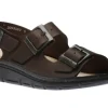 Nevis Grizzly Brown Leather Slingback Sandal