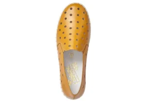 Newark Yellow Perforated Leather Loafer